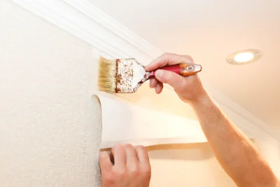 Pose de papier peint à Cesancey — revêtements muraux et toiles de verre